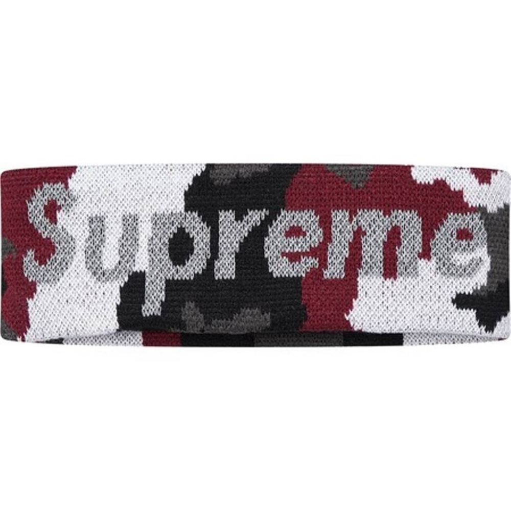 Supreme Red Camo Headband